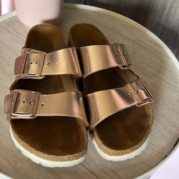 Birkenstock Arizona Sandal Metallic Copper - Picture 2 of 14